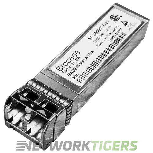 Brocade 57-0000075-01 10G-SFPP-SR 10GB BASE-SR 850nm MMF LC SFP+ Transceiver