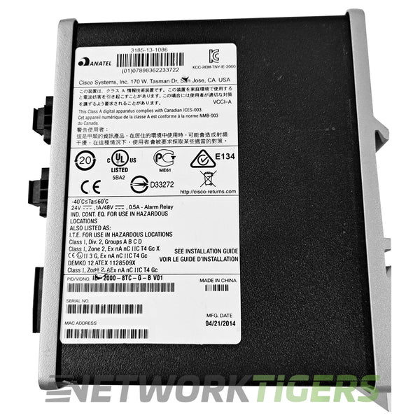 IE-2000-8TC-G-B | Cisco Switch | Industrial Ethernet 2000 Series