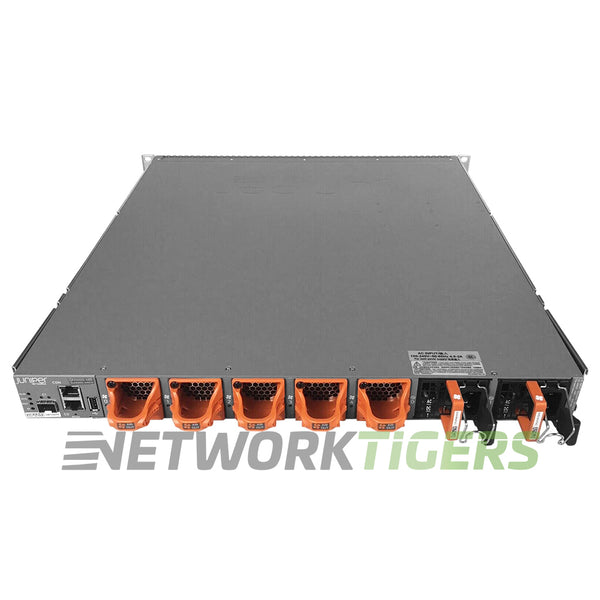 Juniper Networks QFX5100-24Q-3AFO Switch – 24x QSFP+ Ports, Includes 2x QFX-EM-4Q Modules & 2x 650W-A PS (Refurbished)
