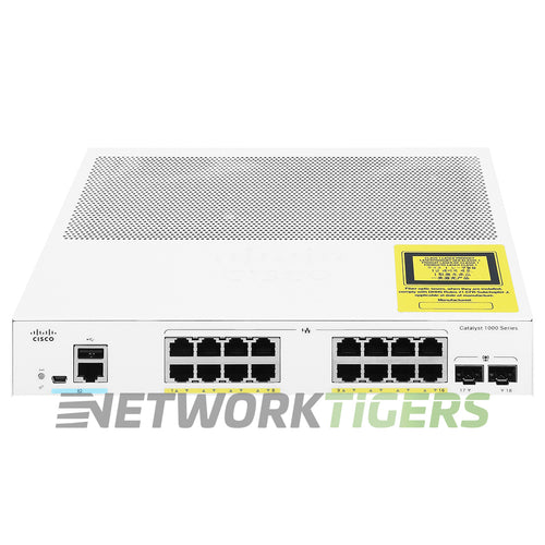 Cisco C1000-16P-E-2G-L Catalyst 1000 16x 1GB PoE+ RJ45 2x 1GB SFP Switch