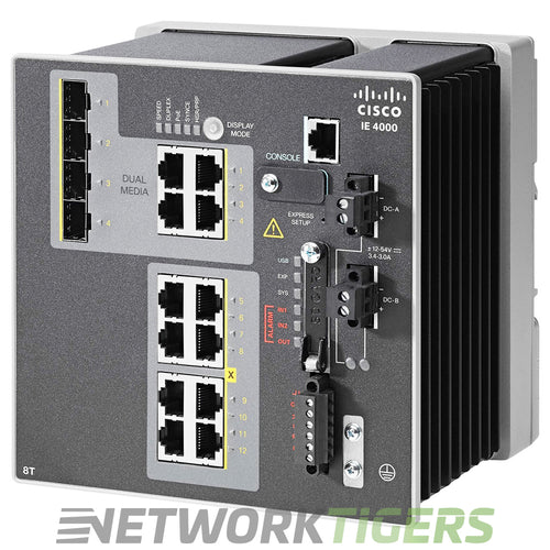 Cisco IE-4000-8T4G-E IE 4000 Series 8x FE RJ-45 4x 1GB Combo Switch