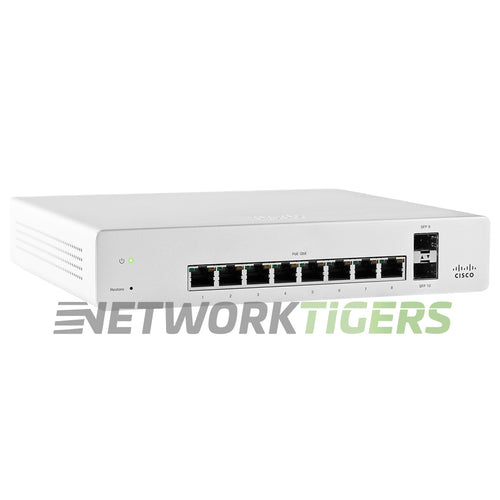 Cisco Meraki MS220-8P-HW 8x 1GB PoE+ RJ-45 2x 1GB SFP+ Unclaimed Switch