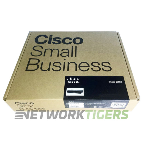 NEW Cisco SG300-10MPP-K9 8x 1GB PoE+ RJ-45 2x 1GB Combo Switch