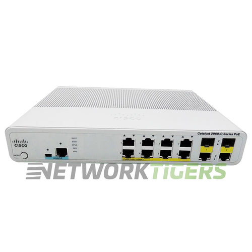 Cisco WS-C2960C-8PC-L Catalyst 2960C 8x FE PoE RJ-45 2x 1GB Combo Switch