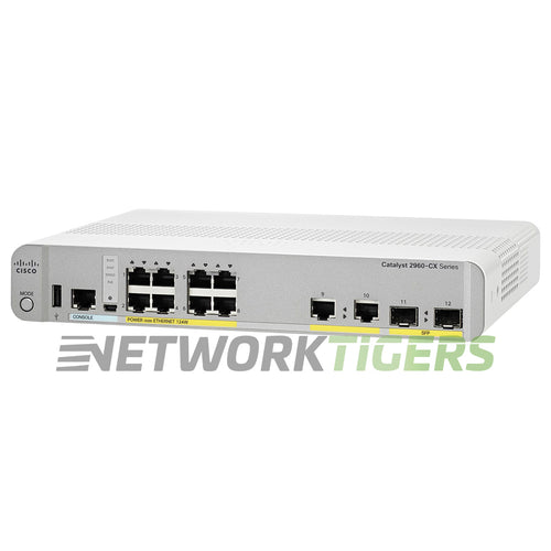 Cisco WS-C2960CX-8PC-L 8x 1GB PoE+ RJ-45 2x 1GB Combo Switch