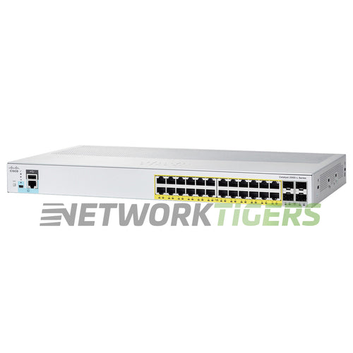 Cisco WS-C2960L-24PS-LL Catalyst 2960L 24x 1GB PoE+ RJ45 4x 1GB SFP Switch