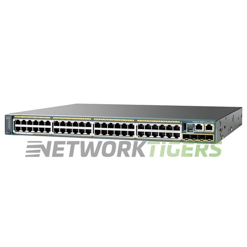 Cisco WS-C2960S-48FPD-L Catalyst 2960-S 48x 1GB PoE RJ-45 2x 10GB SFP+ Switch