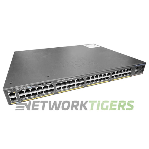 Cisco WS-C2960X-48LPS-L Catalyst 2960X 48x 1GB PoE+ RJ-45 4x 1GB SFP Switch