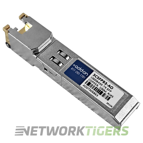 Addon 3CSFP93-AO 1GB Base-TX RJ-45 HP Compatible SFP Transceiver