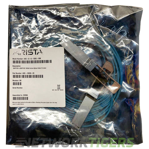 NEW Arista AOC-Q-Q-100G-10M 10m 100GB QSFP28 Active Optical Cable