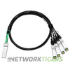 NEW Arista CAB-Q-S-1M 1m 1x 40GB QSFP+ to 4x 10GB SFP+ Breakout Cable