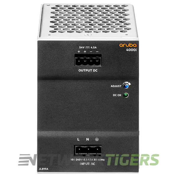 HPE Aruba JL819A CX 4100i Series PoE 54VDC 240W 100-240VAC DIN Power Supply