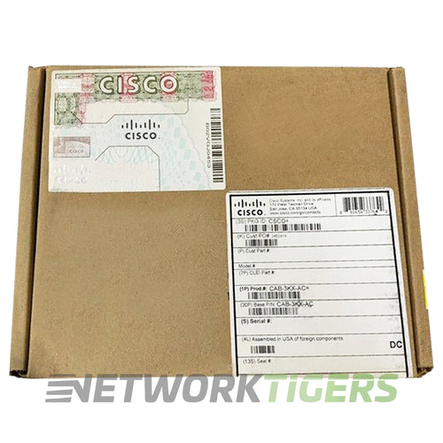 NEW Cisco CAB-3KX-AC Catalyst 3750X Series Notched Switch Power Cord