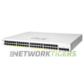 Cisco CBS220-48P-4G-NA Business 220 Series 48x 1GB PoE+ RJ45 4x 1GB SFP Switch product image 1
