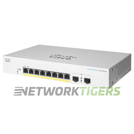 Cisco CBS220-8P-E-2G-NA Business 220 Series 8x 1GB PoE+ RJ45 2x 1GB SFP Switch