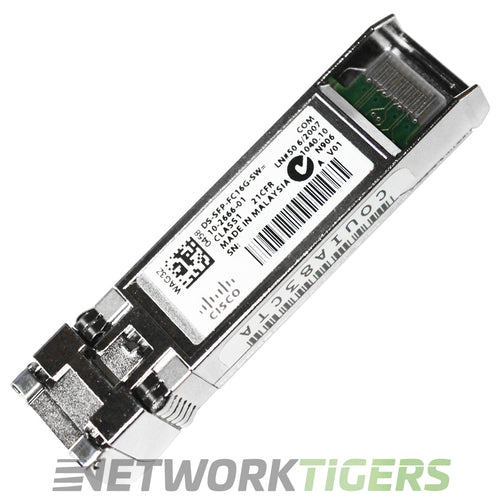 Cisco DS-SFP-FC16G-SW Fibre Channel 16 Gigabit SW MMF LC Transceiver SFP+