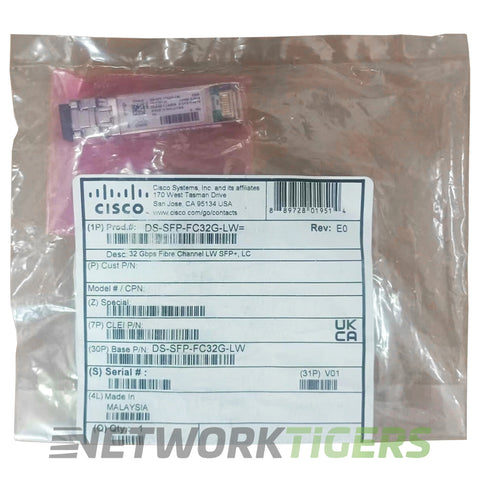LC Cisco Ds Sfp Fc32g Sw 32G Fibre Channel Shortwave Sfp Transceiver At ₹ 14000/piece In New Delhi - Foto 1