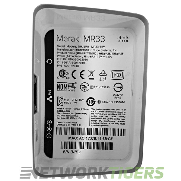 MR33-HW | Cisco Wireless Access Point | Meraki MR33 Series - new