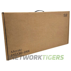 NEW Cisco Meraki MS130-24X-HW 24x PoE RJ45 4x 10GB Unclaimed Switch