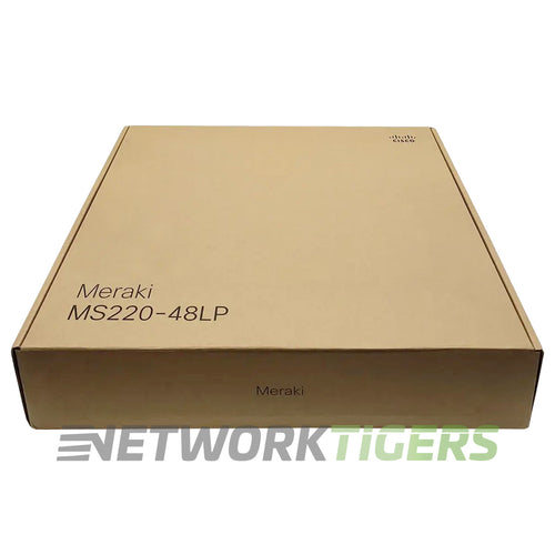 NEW Cisco Meraki MS220-48LP-HW 48x 1GB PoE+ RJ-45 4x 1GB SFP Unclaimed Switch
