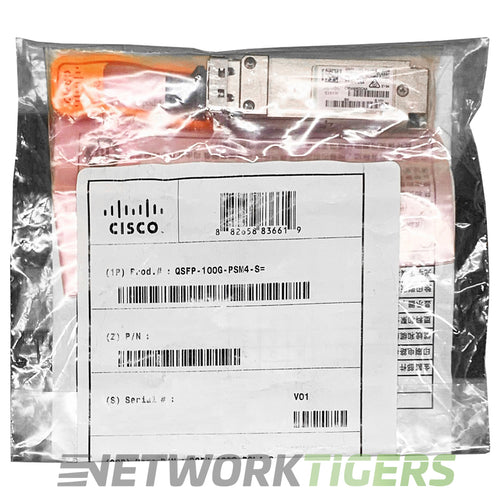 NEW Cisco QSFP-100G-PSM4-S 100GB BASE-PSM4 1310nm MPO SMF QSFP28 Transceiver