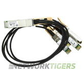 Cisco QSFP-4SFP10-CU0-5 0.5m 1x 40GB QSFP+ to 4x 10GB SFP+ Breakout Cable product image 1