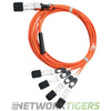 NEW Cisco QSFP-4X10G-AOC2M 2m 1x 40GB QSFP+ to 4x 10GB SFP+ Breakout Cable
