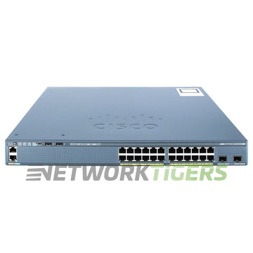 NEW Cisco WS-C2960X-24PS-L 24x 1GB PoE+ RJ-45 4x 1GB SFP Switch