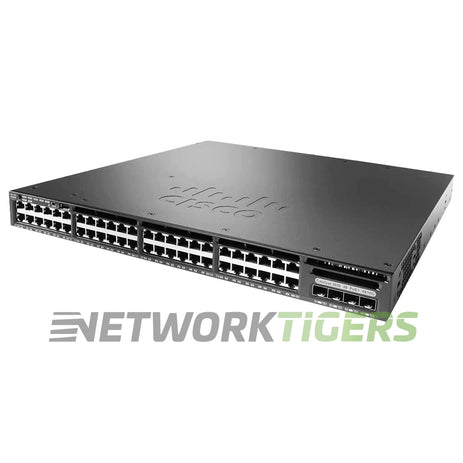 Cisco WS-C3650-48FQM-E 48x 1GB PoE+ RJ45 4x 10GB SFP+ Switch