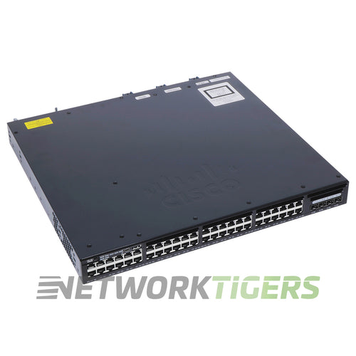 Cisco WS-C3650-48PQ-L 48x 1GB PoE+ RJ-45 4x 10GB SFP+ Switch