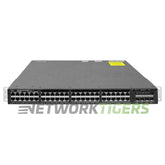 Cisco WS-C3650-48PS-S w/Dual 1025WAC 48x 1GB PoE+ RJ-45 4x 1GB SFP Switch product image 1