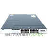 Cisco WS-C3750X-24P-E 24x 1GB PoE+ RJ45 1x Module Slot Switch