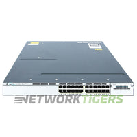 Cisco WS-C3750X-24P-E 24x 1GB PoE+ RJ45 1x Module Slot Switch