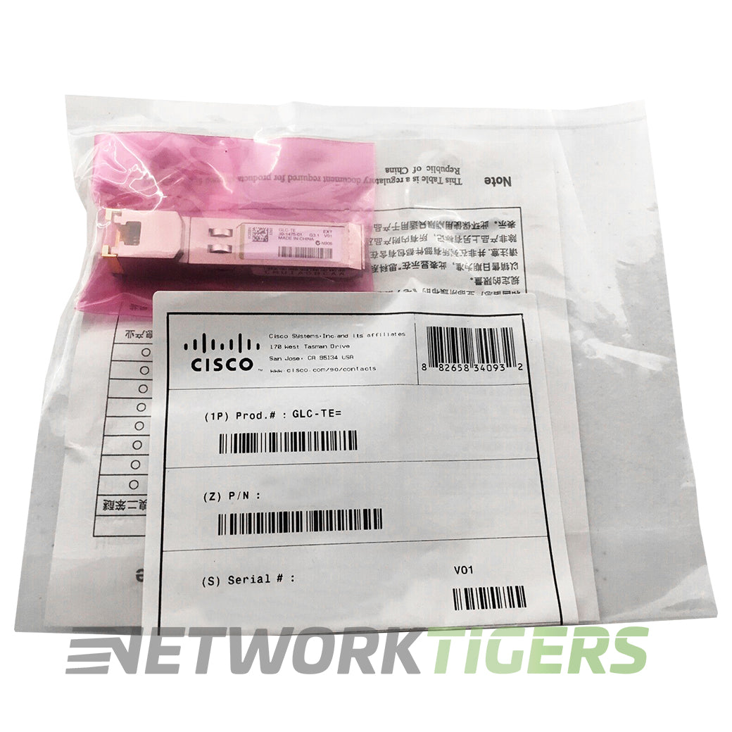 GLC-TE | Cisco SFP | BASE-T 1 Gigabit - new - NetworkTigers