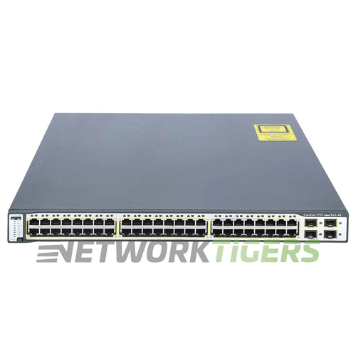Cisco WS-C3750G-48PS-E Catalyst 3750G 48x 1GB PoE RJ-45 4x 1GB SFP Switch
