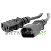 HP/IBM/Dell/Cisco Compatible 9' 3X14AWG IEC320-C14 to C13 10A-250V Power Cord product image 1