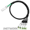 NEW Dell 470-AAVO 1m 40GB QSFP+ to 4x 10GB SFP+ K9HPR Direct Attach Cable