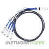 NEW Extreme 10321 3m 40GB QSFP to 4x 10GB SFP+ Direct Attach Breakout Cable