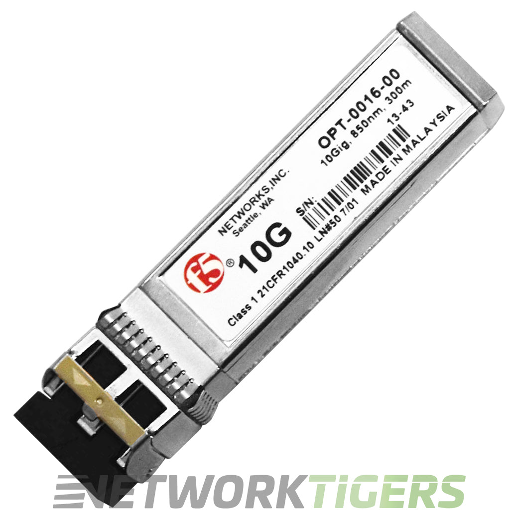 OPT-0016-00 | F5 SFP+ | 10 Gigabit BASE-SR - NetworkTigers