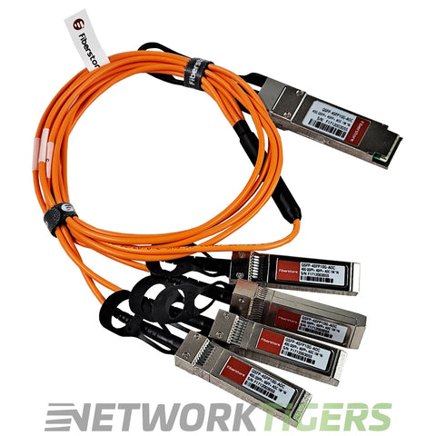 Fiberstore QSFP-4SFP10G-AOC | Fiberstore QSFP to 4x SFP10G Breakout | Active ...