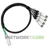 NEW Fortinet FG-TRAN-QSFP-4XSFP 40GB QSFP+ to 4x 10GB SFP+ AO Breakout Cable