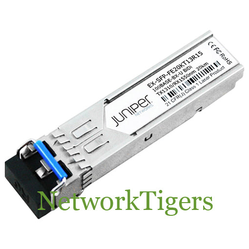 Juniper EX-SFP-FE20KT13R15 100BASE-BX-U 1310/1550 nm LC SMF SFP Transceiver
