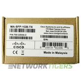NEW Cisco Meraki MA-SFP-1GB-TX 1GB BASE-TX RJ45 SFP Transceiver product image 1