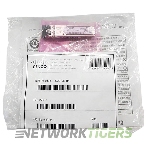 NEW Cisco GLC-SX-MM 1GB BASE-SX 850nm MMF LC SFP Transceiver (Without DOM)