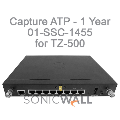 SonicWall 01-SSC-1455 Capture ATP (1 Year) Service for TZ500