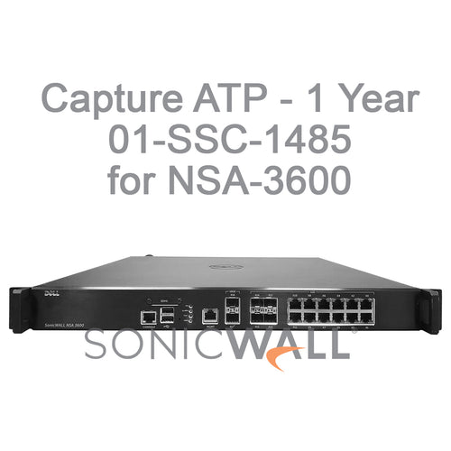 SonicWall 01-SSC-1485 Capture ATP (1 Year) Service for NSA 3600
