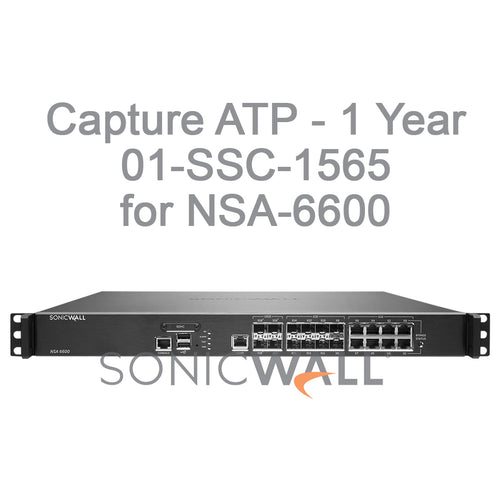 SonicWall 01-SSC-1565 Capture ATP (1 Year) Service for NSA 6600