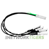 Arista CAB-Q-S-0.5M 0.5m 0.5m 40GB QSFP+ to 4x 10GB SFP+ Breakout Cable product image 1