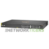 HPE Aruba JL677A CX 6100 Series 24x 1GB PoE+ RJ45 4x 10GB SFP+ Switch product image 1