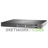 HPE Aruba JL725A CX 6200 Series 24x 1GB PoE+ RJ45 4x 10GB SFP+ Switch product image 1